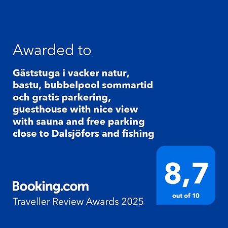 Gaeststuga I Vacker Natur, Bastu, Bubbelpool Sommartid Och Gratis Parkering Naera Ulricehamn Och Lassalyckan, Guesthouse With Nice View With Sauna And Free Parking Close To Dalsjoefors And Fishing ボロース エクステリア 写真